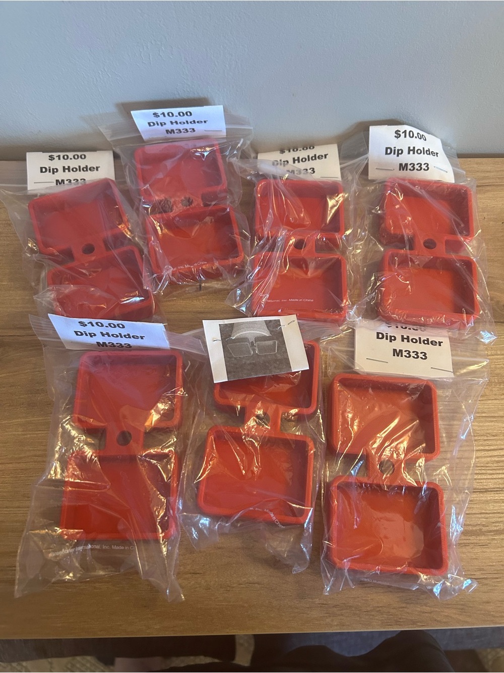 Red Silicone Dip Holders — Pack of 7